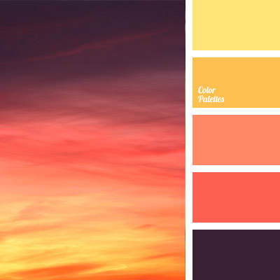 color of sunset | Color Palette Ideas