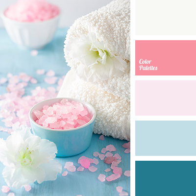 Dusty Blue & Pink Color Palette  Color palette pink, Aqua color