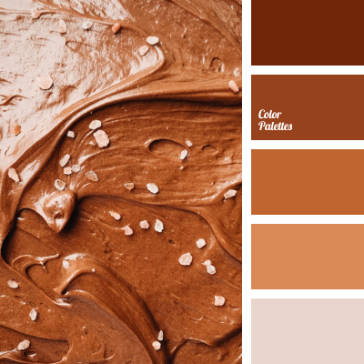 Shades of chocolate color
