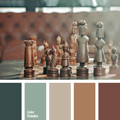 Ornamental brown chess